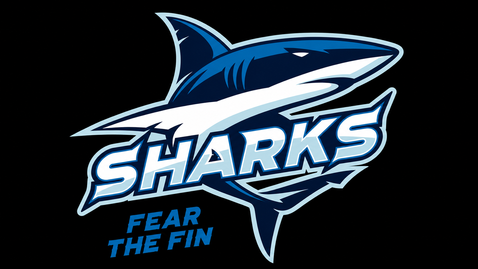 Sebastopol Sharks Logo Wide